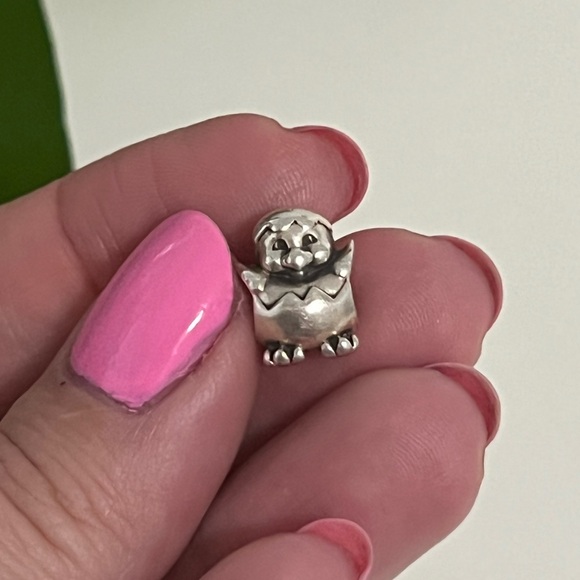 Rare Vintage Pandora Spring Chicken Easter Egg Hatching Charm 🐣 - Picture 9 of 11